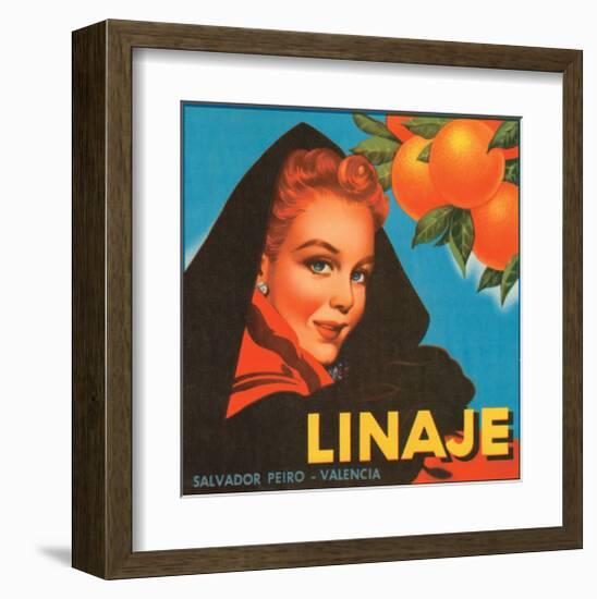 Linaje Valencia Oranges-null-Framed Art Print