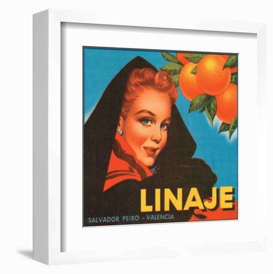 Linaje Valencia Oranges-null-Framed Art Print