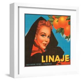 Linaje Valencia Oranges-null-Framed Art Print