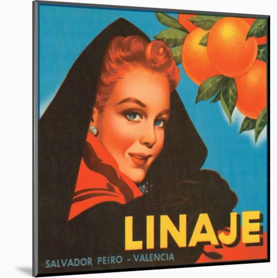 Linaje Valencia Oranges-null-Mounted Art Print