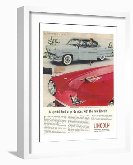 Lincoln 1954 Kind of Pride-null-Framed Art Print