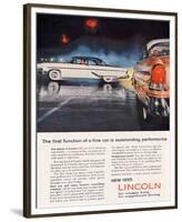 Lincoln 1955 Performance-null-Framed Premium Giclee Print