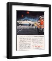 Lincoln 1955 Performance-null-Framed Art Print