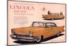 Lincoln 1957- Dramatically New-null-Mounted Art Print