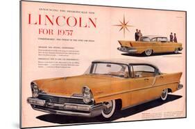 Lincoln 1957- Dramatically New-null-Mounted Art Print