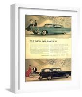 Lincoln 1958 - Unmistakably-null-Framed Art Print