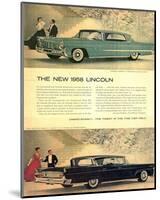 Lincoln 1958 - Unmistakably-null-Mounted Art Print