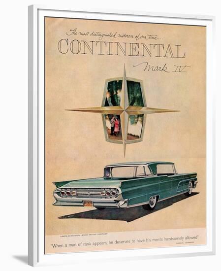 Lincoln 1959 Continental Iv-null-Framed Premium Giclee Print