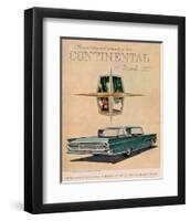 Lincoln 1959 Continental Iv-null-Framed Art Print