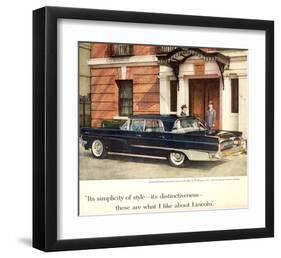 Lincoln 1959 Distinctiveness-null-Framed Art Print