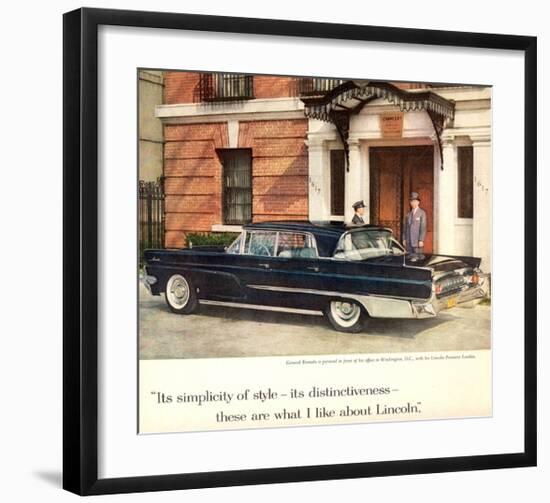 Lincoln 1959 Distinctiveness-null-Framed Art Print