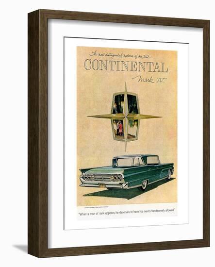 Lincoln 1959 Most Distinguished-null-Framed Premium Giclee Print