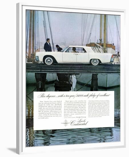 Lincoln 1961 2 Years Warranty-null-Framed Premium Giclee Print