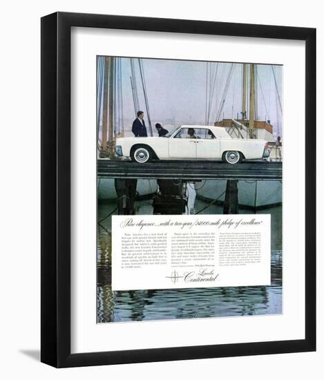 Lincoln 1961 2 Years Warranty-null-Framed Art Print