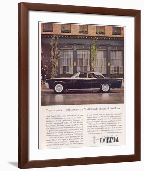 Lincoln 1961 Advanced Design-null-Framed Art Print