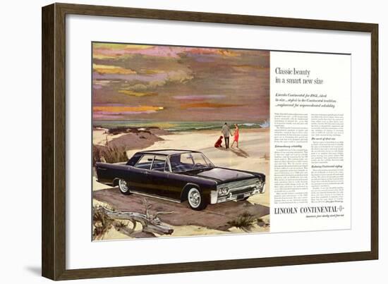 Lincoln 1961 Classic Beauty-null-Framed Art Print