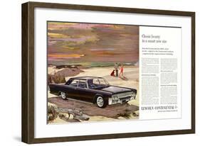 Lincoln 1961 Classic Beauty-null-Framed Art Print