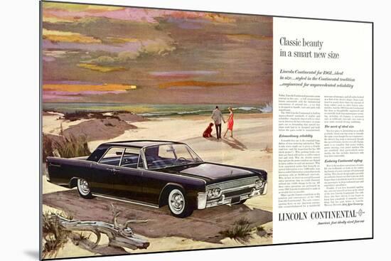 Lincoln 1961 Classic Beauty-null-Mounted Art Print