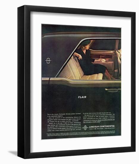 Lincoln 1962 Continental-Flair-null-Framed Art Print