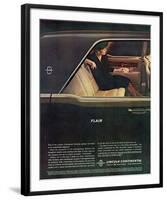 Lincoln 1962 Continental-Flair-null-Framed Art Print