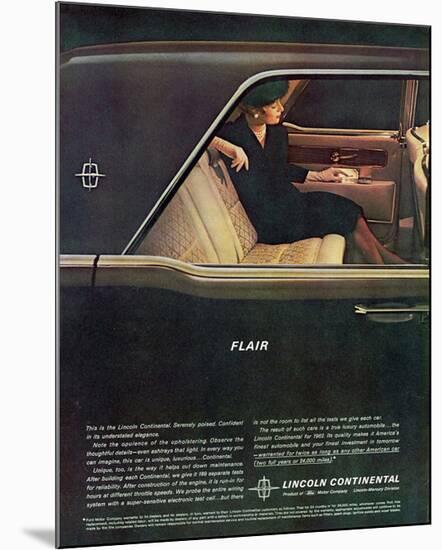 Lincoln 1962 Continental-Flair-null-Mounted Art Print