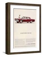 Lincoln 1962 - He Just Drove…-null-Framed Art Print