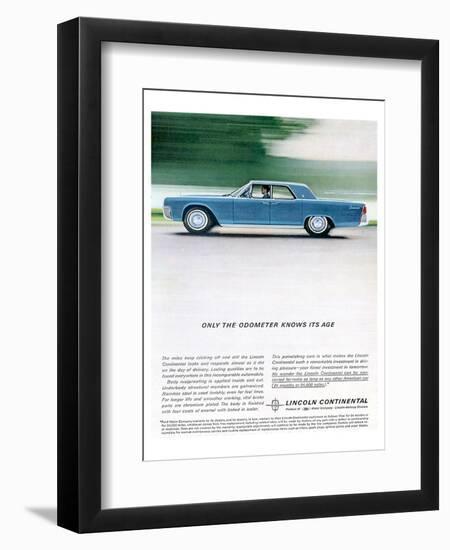 Lincoln 1962 Odometer Knows…-null-Framed Art Print