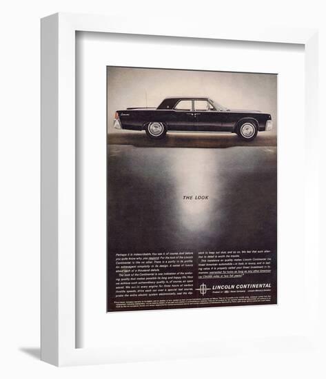 Lincoln 1962 - the Look-null-Framed Art Print