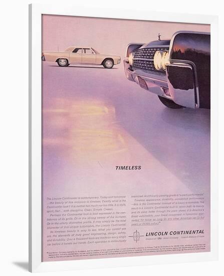 Lincoln 1962 - Timeless-null-Framed Premium Giclee Print