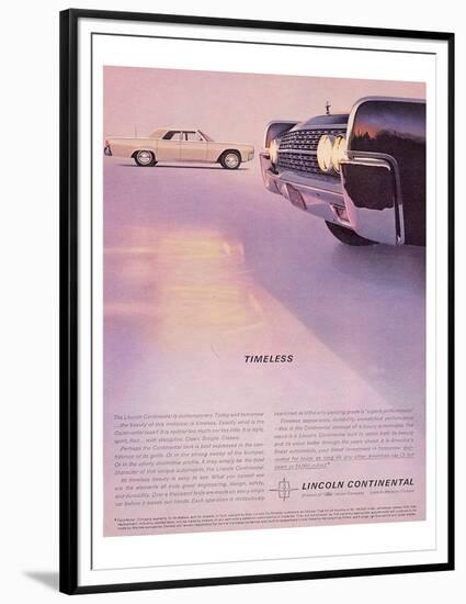 Lincoln 1962 - Timeless-null-Framed Premium Giclee Print