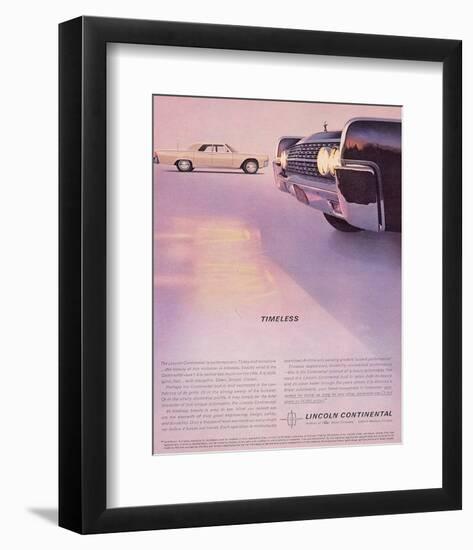 Lincoln 1962 - Timeless-null-Framed Art Print