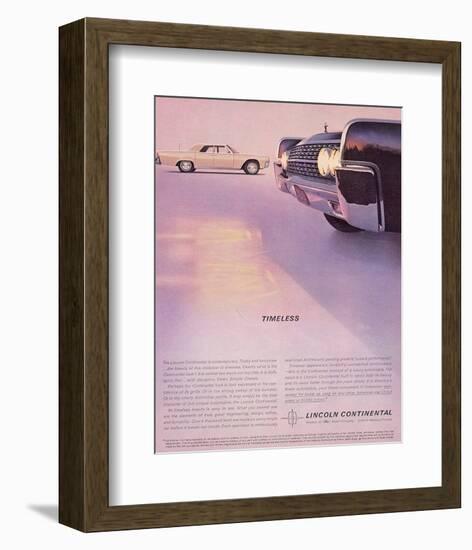 Lincoln 1962 - Timeless-null-Framed Art Print