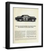 Lincoln 1963 - Added Power-null-Framed Art Print