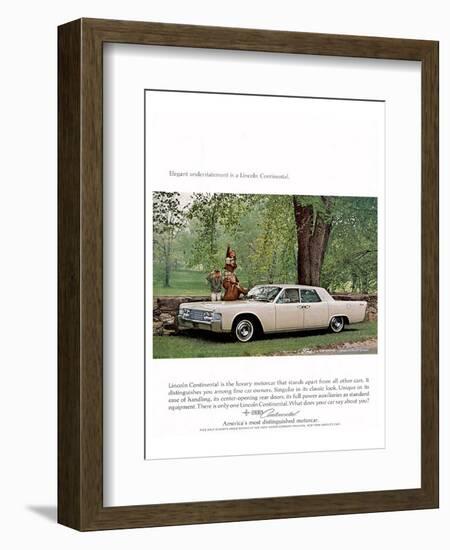 Lincoln 1965 - Understatement-null-Framed Art Print