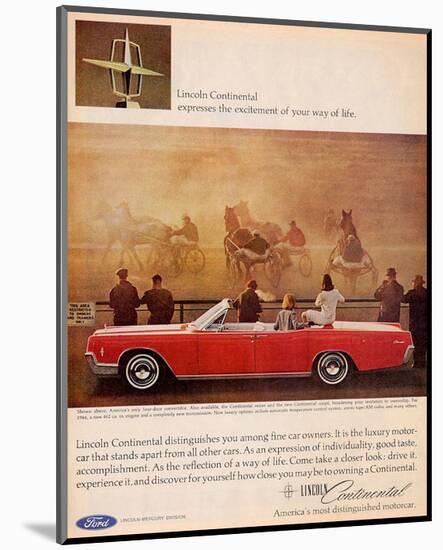 Lincoln 1966 Continental Sedan-null-Mounted Art Print