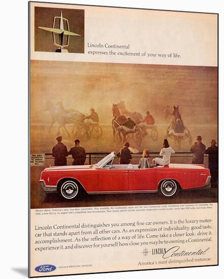 Lincoln 1966 Continental Sedan-null-Mounted Art Print