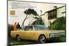 Lincoln 1968 Coupe Roof Line-null-Mounted Art Print