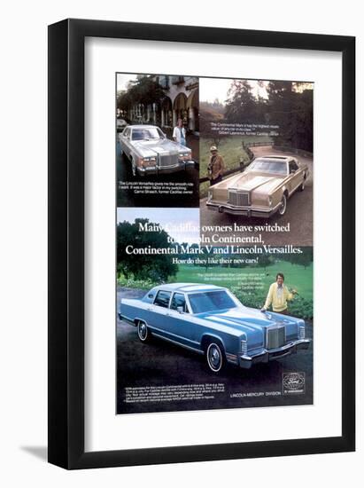 Lincoln 1978 Cadillac Owners…-null-Framed Art Print