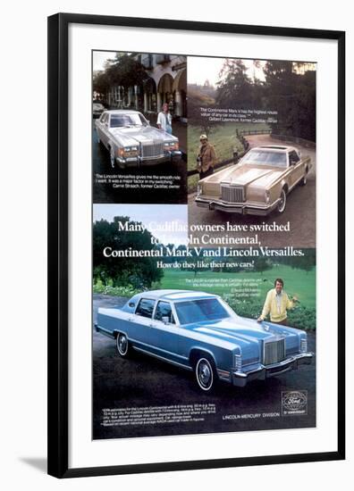 Lincoln 1978 Cadillac Owners…-null-Framed Art Print