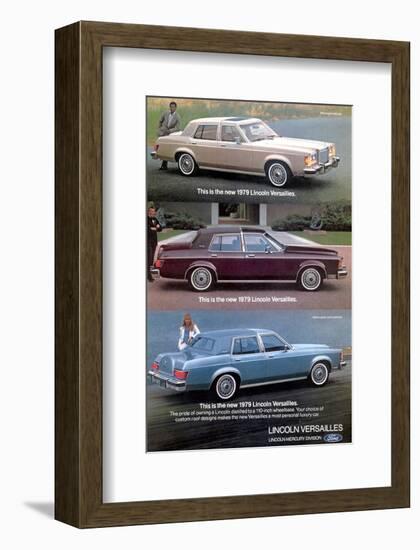 Lincoln 1979 Most Personal Car-null-Framed Art Print