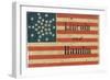 Lincoln and Hamlin Campaign Flag-null-Framed Art Print