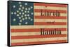 Lincoln and Hamlin Campaign Flag-null-Framed Stretched Canvas