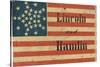 Lincoln and Hamlin Campaign Flag-null-Stretched Canvas