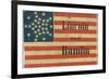 Lincoln and Hamlin Campaign Flag-null-Framed Premium Giclee Print