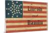 Lincoln and Hamlin Campaign Flag-null-Mounted Premium Giclee Print