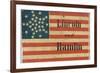 Lincoln and Hamlin Campaign Flag-null-Framed Art Print