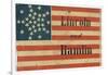 Lincoln and Hamlin Campaign Flag-null-Framed Art Print