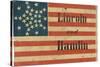 Lincoln and Hamlin Campaign Flag-null-Stretched Canvas