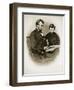 Lincoln and Tad, 1864-Anthony Berger-Framed Giclee Print