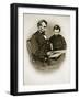 Lincoln and Tad, 1864-Anthony Berger-Framed Giclee Print